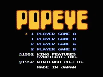 Popeye (World) (Rev 1) screen shot title